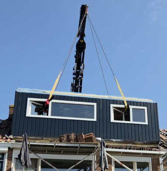 Prefab dakkapel 3 meter plaatsen